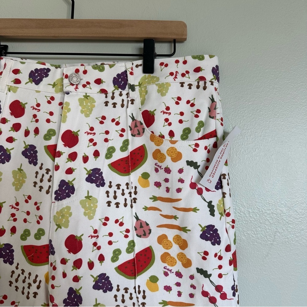 Lisa Says Gah Farmers Market Print Wide Leg Robyn Jeans - Picture 11 of 13